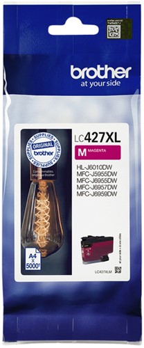 Inktcartridge Brother LC-427XLM rood 1 Stuk
