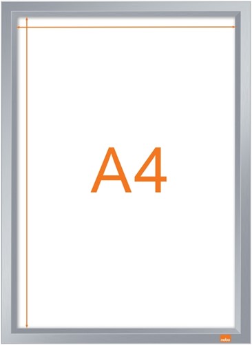 Kliklijst Nobo Impression Pro A4 zilver-1