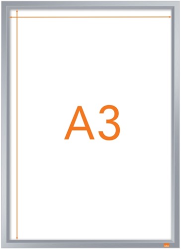 Kliklijst Nobo Impression Pro A3 zilver-1