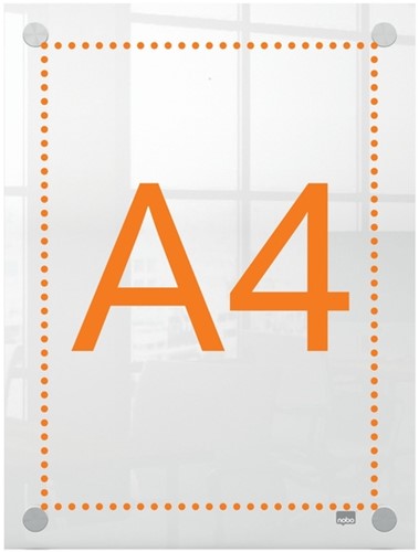 Infobord Nobo Premium Plus A4 acryl wand 1 Stuk-3