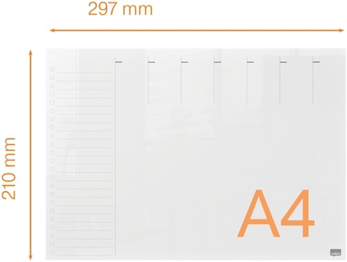 Weekplanner Nobo transparant acryl A4 1 Stuk-7
