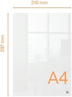 Notitiebord Nobo transparant acryl A4 1 Stuk