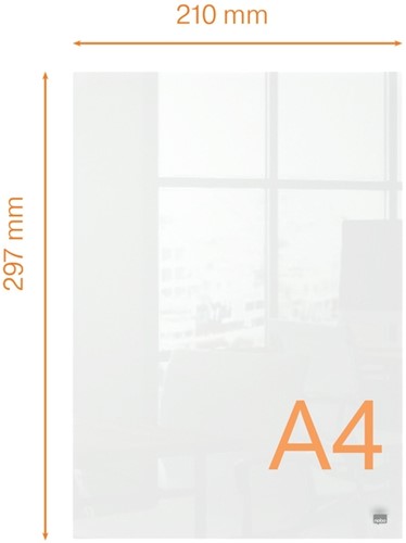 Notitiebord Nobo transparant acryl A4 1 Stuk