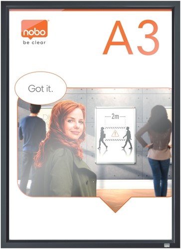 Kliklijst Nobo Impression Pro A3 zwart 1 Stuk-3