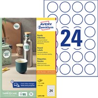 Etiket Avery L3415 rond 40mm wit 2400st 100 Vel-2
