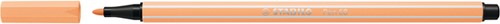 Viltstift STABILO Pen 68/25 M pastel oranje 1 Stuk