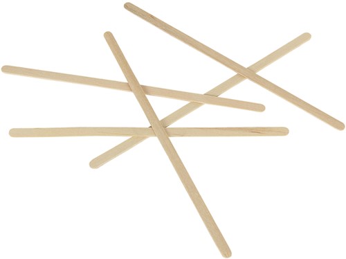 Roerstaafje IEZZY 140mm hout 1000 Stuk-4