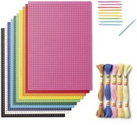 Borduurset Folia 10 borduurkaarten garen naalden 1 Zak-2