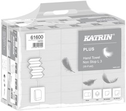Handdoek Katrin Plus 3laags 203x320mm wit 25 Stuk