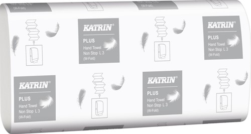 Handdoek Katrin Plus 3laags 203x320mm wit 25 Stuk-2