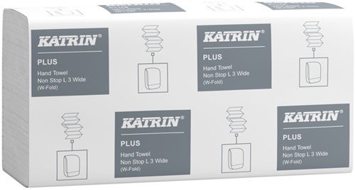 Handdoek Katrin Plus 3laags 240x320mm wit 25 Stuk