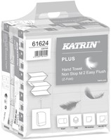 Handdoek Katrin Plus 2laags 203x240mm wit 15 Stuk