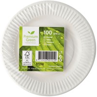 Bord IEZZY D 180mm karton wit 100 Stuk-3