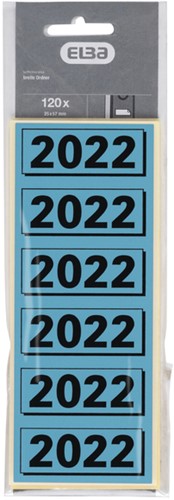 Rugetiket Elba 2022 57x25mm blauw 1 Stuk-2