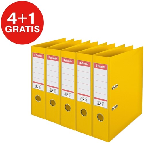 Ordner Esselte No 1 Power PP 75mm geel 5 stuks 5 Stuk-3