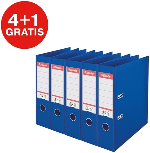 Ordner Esselte Vivida No.1 multipack 75mm A4 5 stuks blauw-3