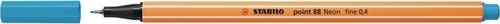 Fineliner STABILO point 88/031 fijn neon blauw
