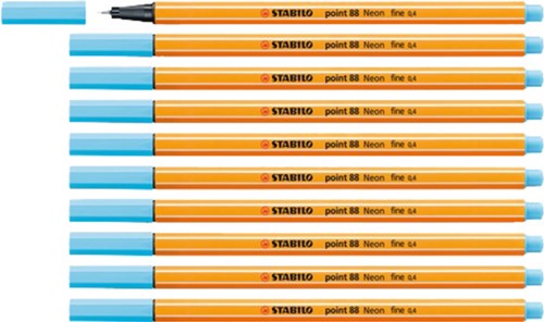 Fineliner STABILO point 88/031 F neon blauw 1 Stuk-1