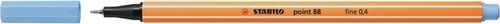 Fineliner STABILO point 88/11 fijn ijsblauw