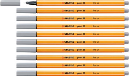 Fineliner STABILO point 88/95 F middelkoud grijs 1 Stuk-1