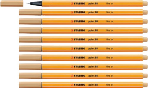 Fineliner STABILO point 88/88 F licht oker 1 Stuk-1