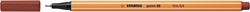 Fineliner STABILO point 88/75 fijn sienna