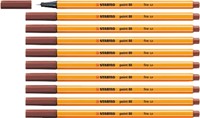 Fineliner STABILO point 88/75 F sienna 1 Stuk-1