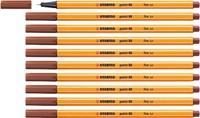 Fineliner STABILO point 88/38 F krijtrood 1 Stuk-1