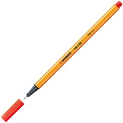 Fineliner STABILO point 88 F lichtrood 1 Stuk