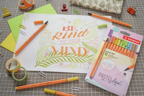 Fineliner STABILO point 88 F lichtrood 1 Stuk-3