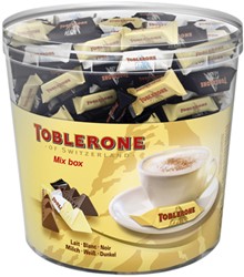 Chocolade Toblerone Mini's Mix silo 904gr 113st 113 Stuk