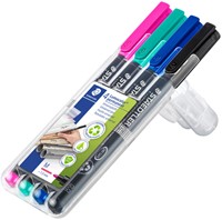 Viltstift Staedtler OHP Lumo M 317 perm 4 st. ass 4 Stuk-2