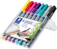 Viltstift Staedtler OHP Lumo M 317 perm 8 st ass 8 Stuk-2