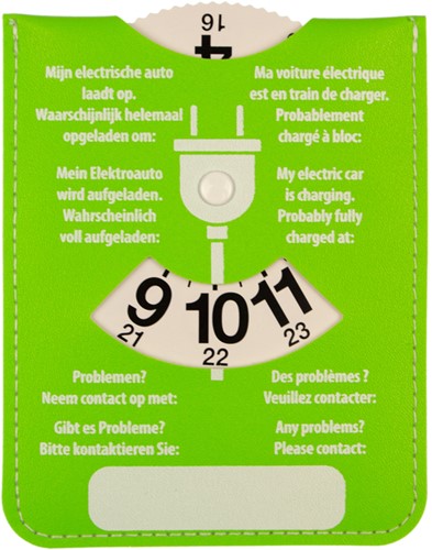 Parkeerschijf Kangaro E-car met blauw-groen zijde 1 Stuk-3
