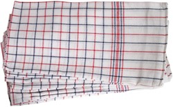 Theedoek nationale ruit Ca 65x65cm 6st 6 Stuk