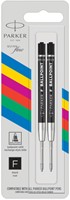 Balpenvulling Parker Economic F zwart 2 Stuk