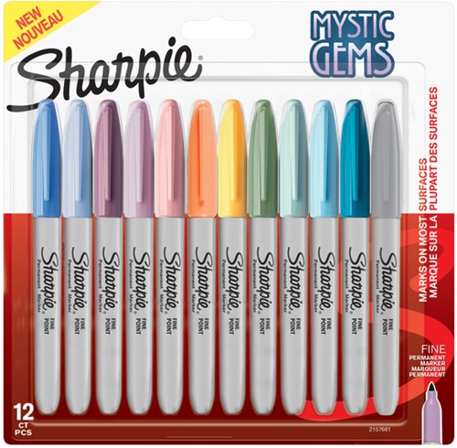Viltstift Sharpie Mystic Gems F 12st assorti 12 Stuk