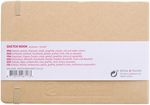 Schetsboek Talens Art Creation 210x150mm kraft 1 Stuk-2
