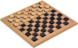 Damspel Longfield Games hout 30x30cm 1 Stuk