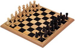 Schaakspel Longfield Games hout 30x30cm 1 Stuk
