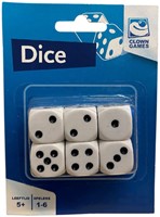 Dobbelsteen Clown Games 6 Stuk