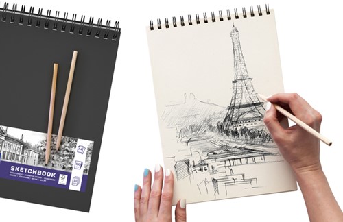 Schetsboek Oxford A5 50 vel spiraal 1 Stuk-3