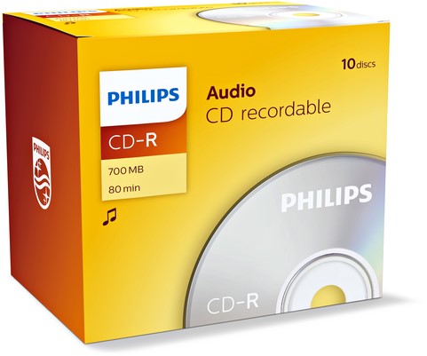 CD-R Philips 80Min Audio JC (10) 10 Stuk-2