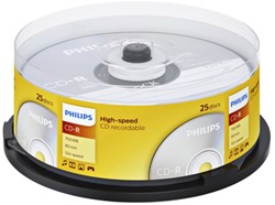 CD-R Philips 80Min 700MB 52x SP (25) 25 Stuk