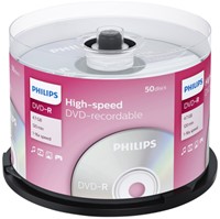 DVD-R Philips 4.7GB 16x SP (50) 50 Stuk
