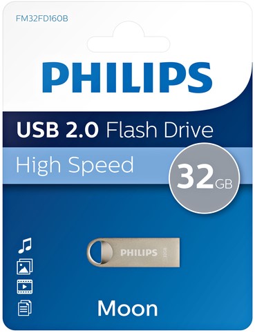 USB-stick 2.0 Philips Moon Vintage Silver 32GB 1 Stuk-3