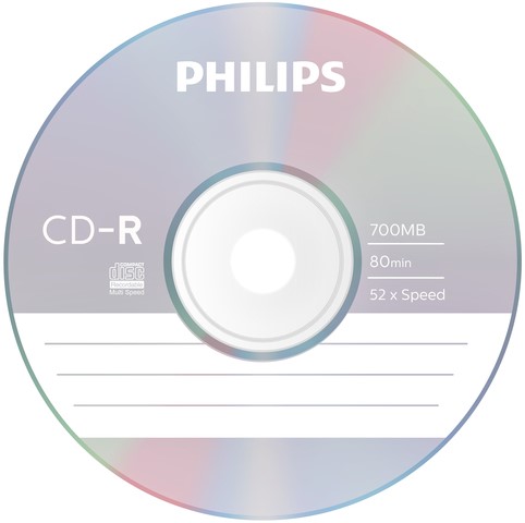 CD-R Philips 80Min 700MB 52x SP (50) 50 Stuk-2