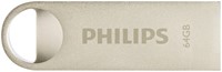 USB stick 2.0 Philips Moon USB-A 64GB zilver 1 Stuk-2