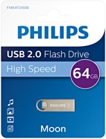 USB-stick 2.0 Philips Moon Vintage Silver 64GB 1 Stuk-3