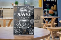 Infobord Nobo Premium Plus A3 acryl vrijstaand 1 Stuk-1